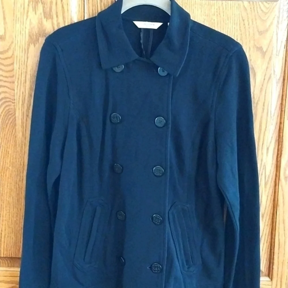 Liz Claiborne New York Vintage‎ Double Breasted Blazer Jacket Black Size Medium